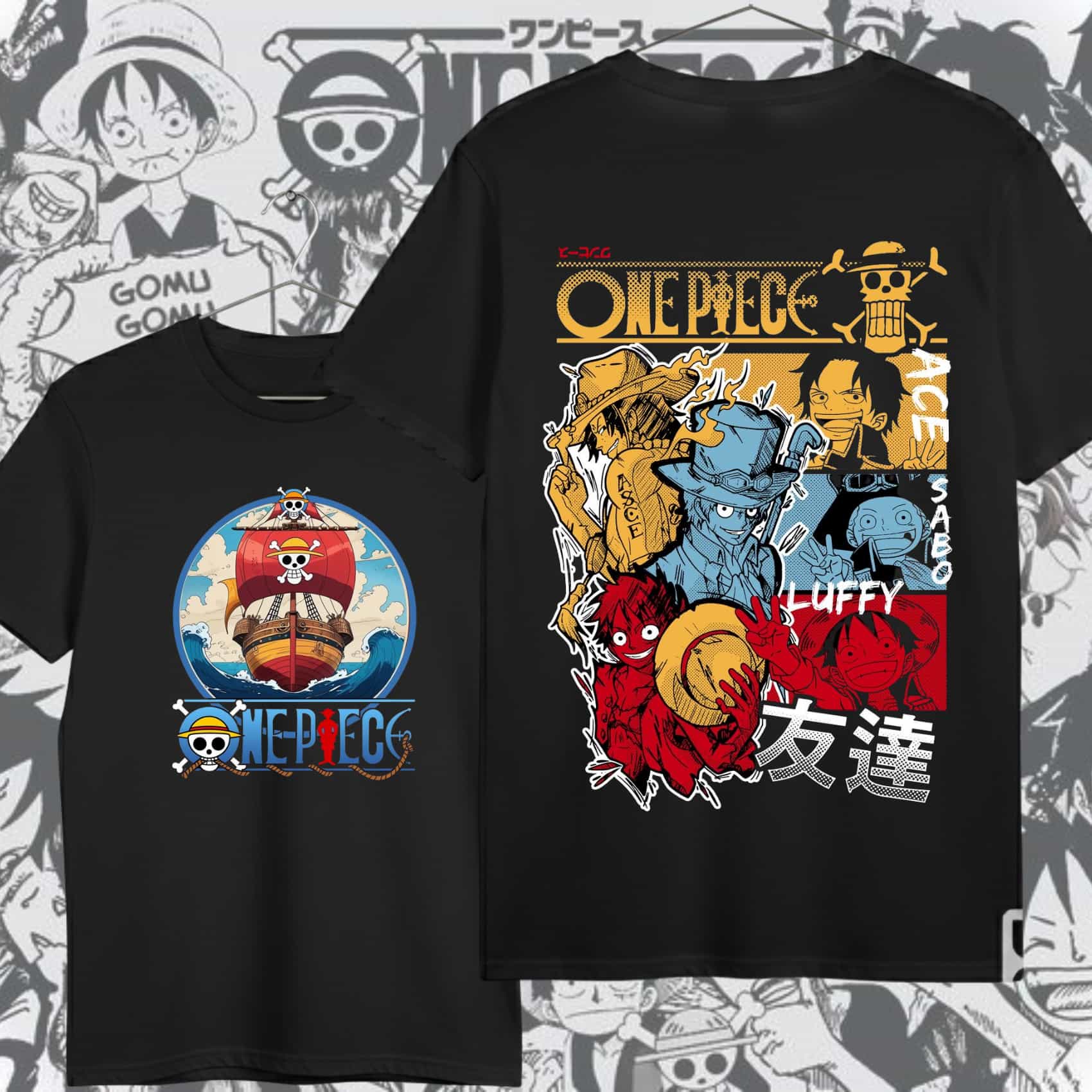 playera one piece thousand sunny