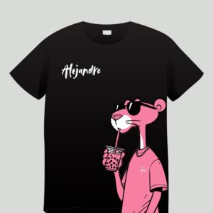 PLAYERA PANTERA ROSA NOMBRE PERSONALIZADO