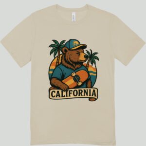 PLAYERA HUESO DROP CALIFORNIA BEAR 1