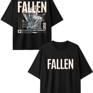 PLAYERA FALLEN STREETWEAR NEGRA OVERSIZE