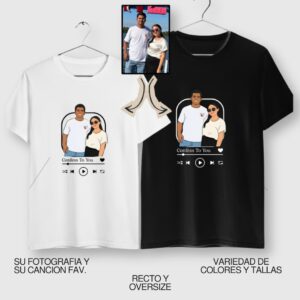 Playera para Parejas Musica Spotify Pareja