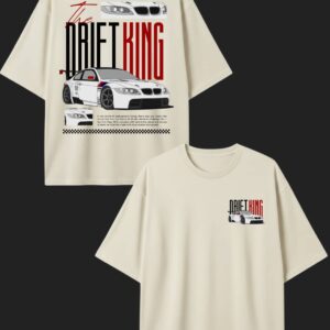 Playera Hueso Drift King Japones Automovil