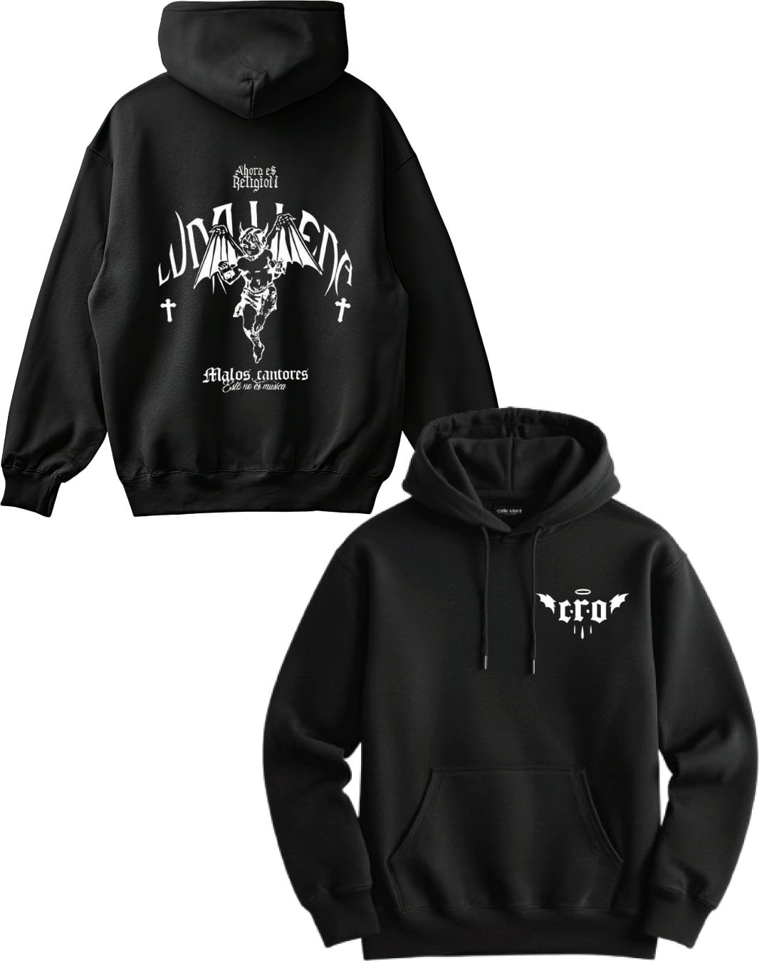 sudadera c.r.o negra modelo 3