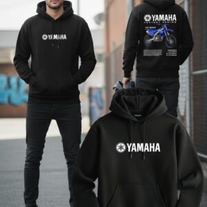 sudadera yamaha negra hoodie yz250f